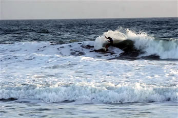Abercrombie & Fitch Super model Albert Reed Surfing