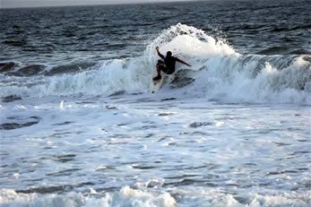 Abercrombie & Fitch Super model Albert Reed Surfing