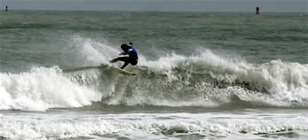 Abercrombie & Fitch Super model Albert Reed Surfing