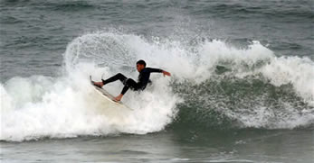 Abercrombie & Fitch Super model Albert Reed Surfing